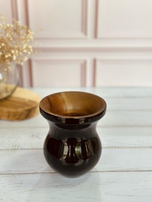 Cuia de madeira Preta