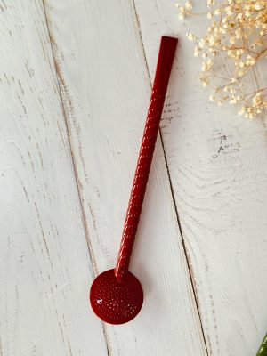 bomba trançada - Vermelha