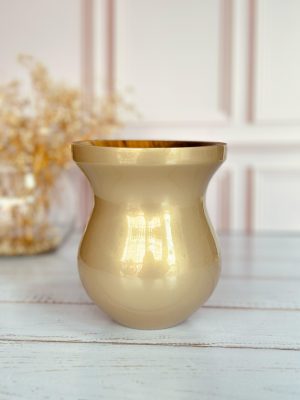 Cuia de madeira Bago Nude Perolada