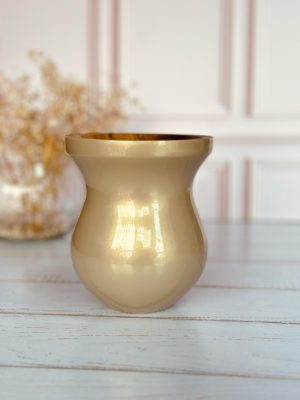 Cuia de madeira Bago Nude Perolada