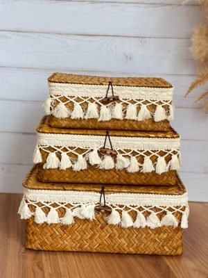 Kit Cestaria - Com Macramé