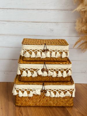 Kit Cestaria - Com Macramé