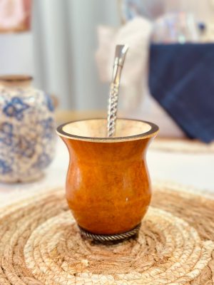 Cuia de Porongo - Pé Argola Ouro Velho