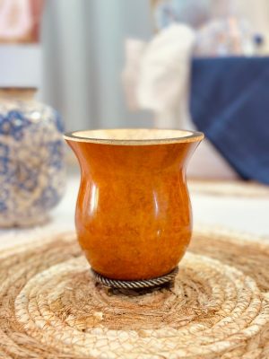 Cuia de Porongo - Pé Argola Ouro Velho