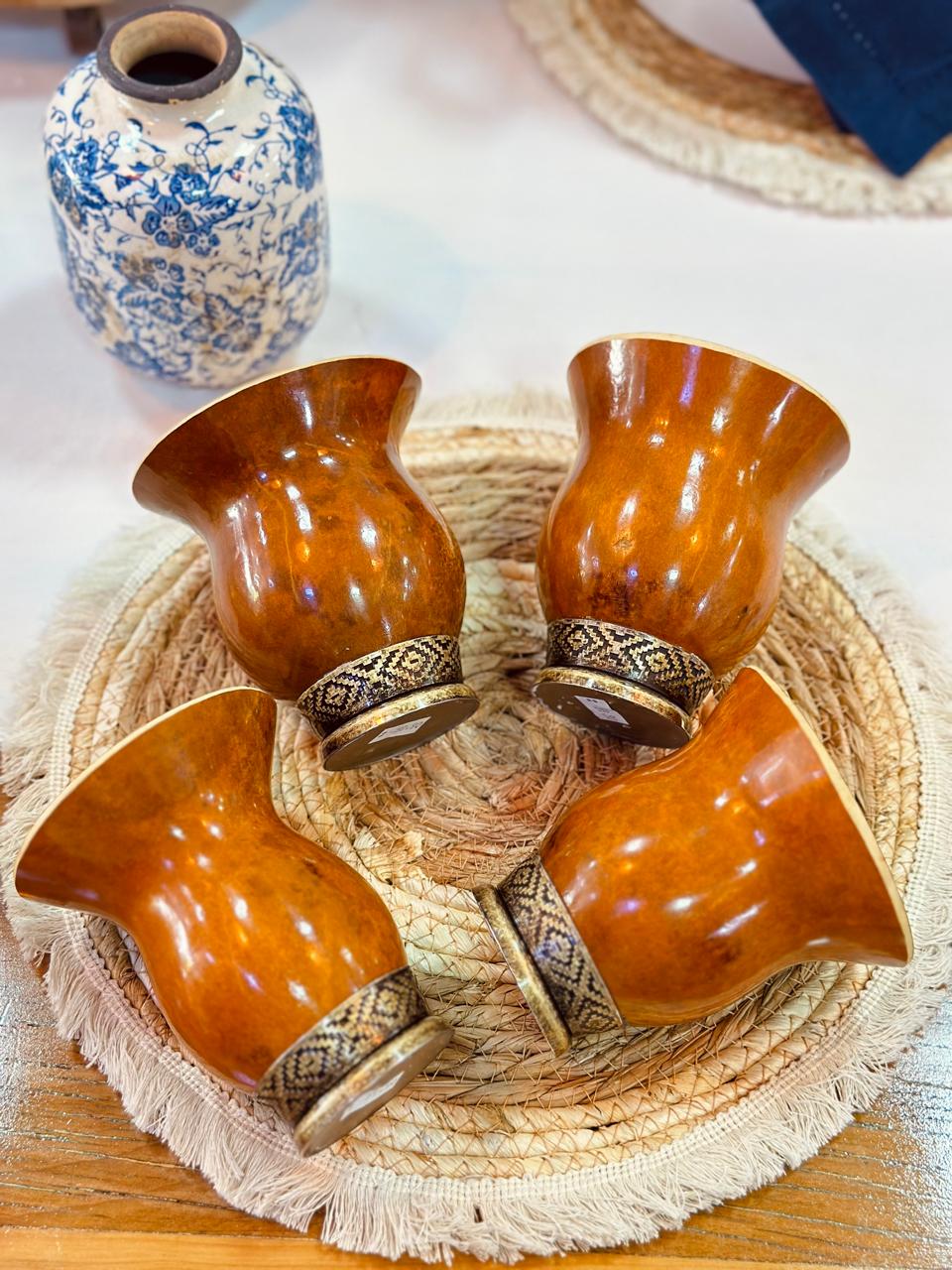 Cuia de Porongo - Pé Tradicional Ouro Velho - Imagem 3