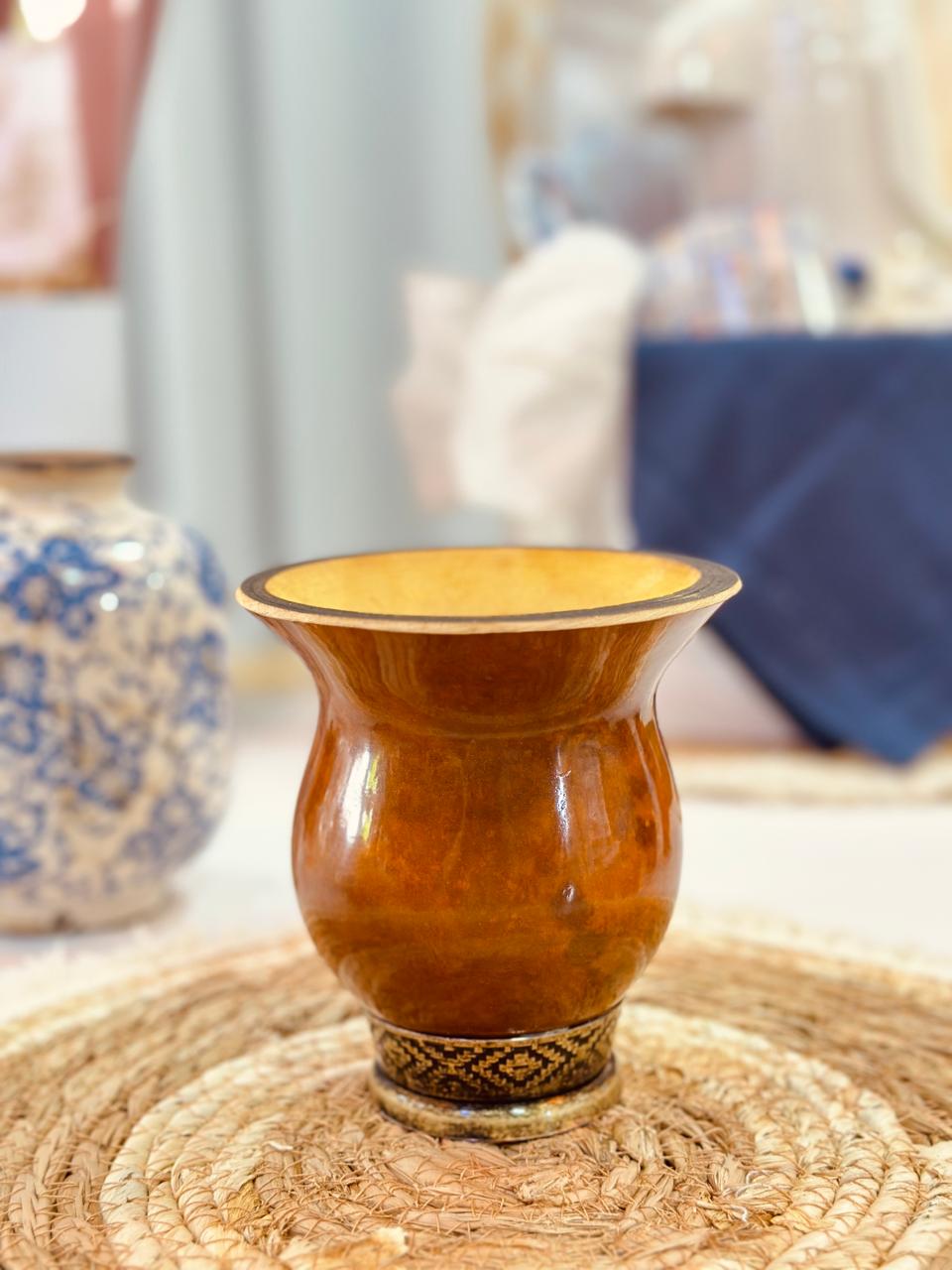 Cuia de Porongo - Pé Tradicional Ouro Velho