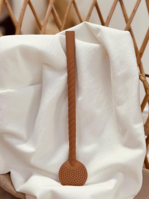 Bomba trançada - Marrom Claro Fosca