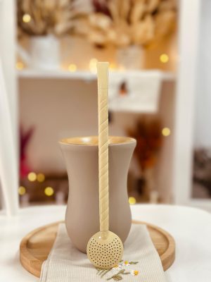 Bomba Trançada - Amarelo Claro